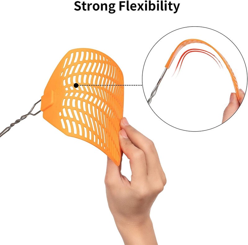 Garsum Fly Swatters 6 Pack Strong Multi Pack,Long Handle Durable,Fly Swat Shatter Bulk,Insects, Bugs Swatter Set That Work for Indoor and Outdoor (17 inches-Stainless-Steel) - Image 3